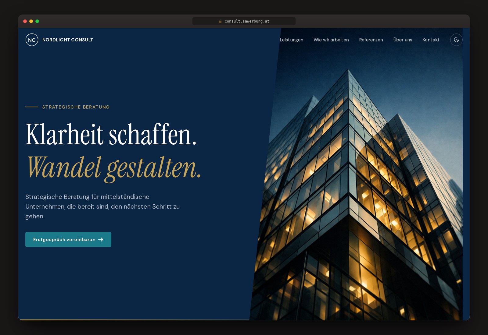 Nordlicht Consult — Website