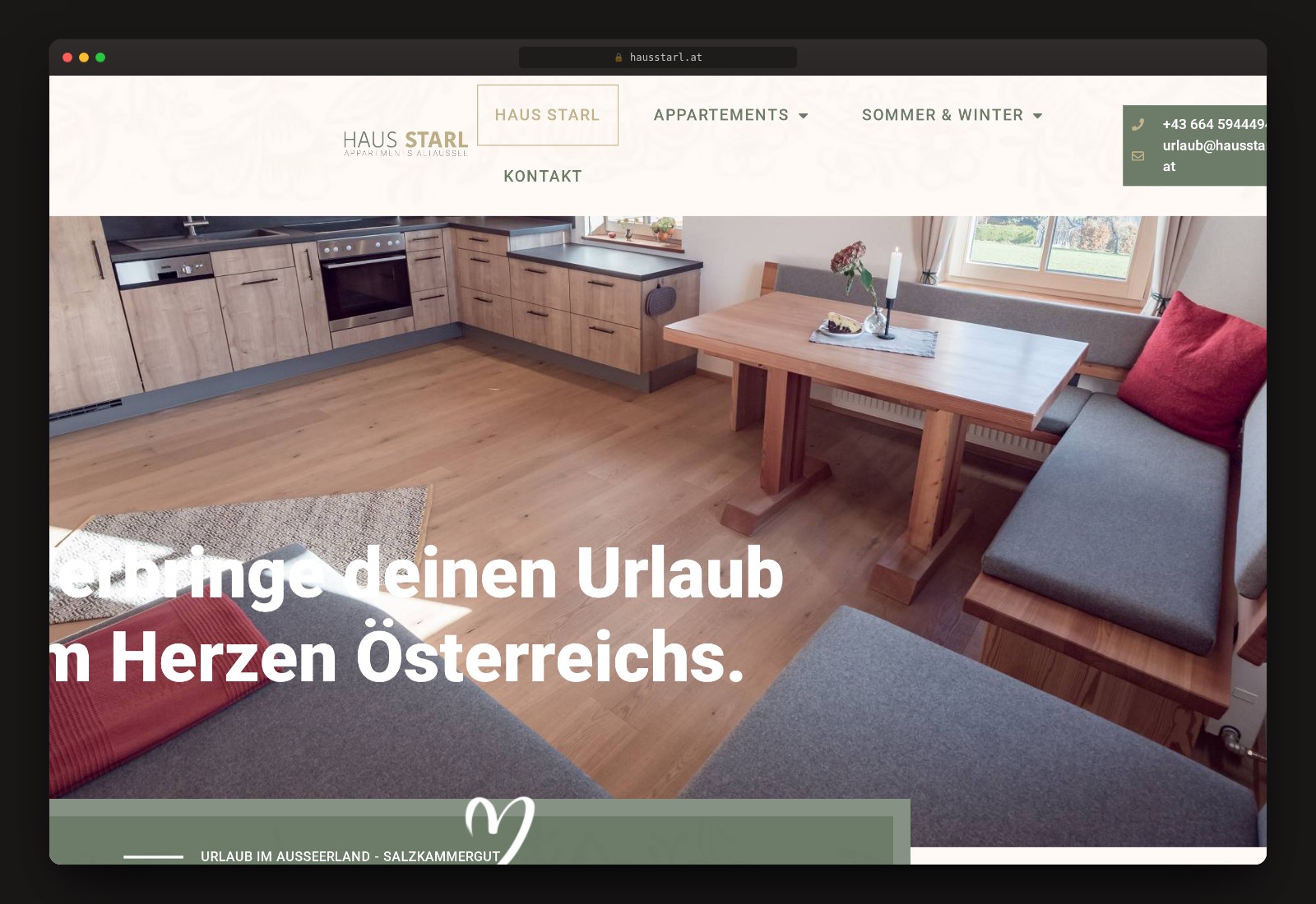 Haus Starl — Website