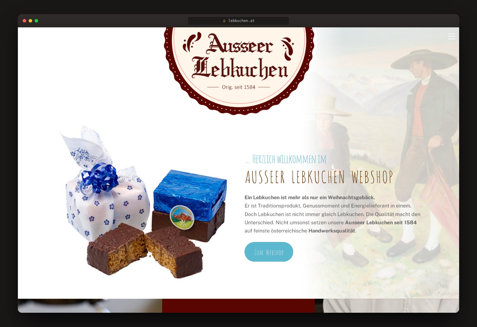 Ausseer Lebkuchen — Website