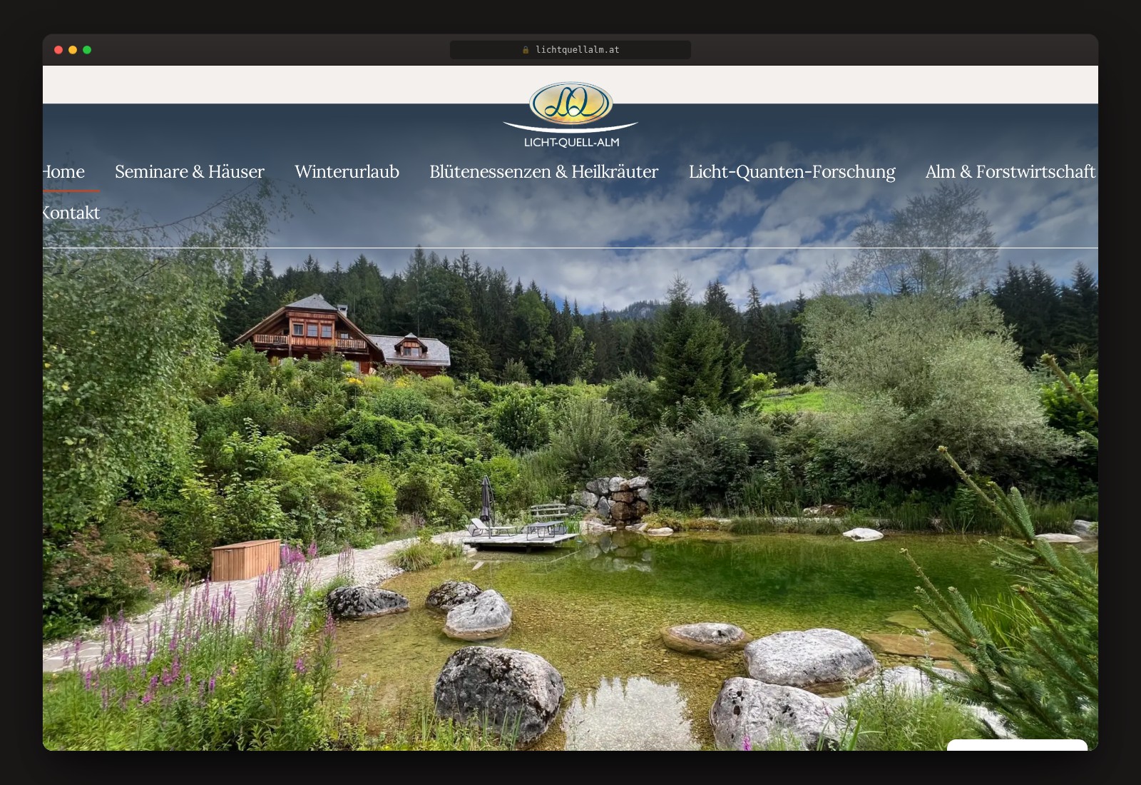Lichtquellalm — Website