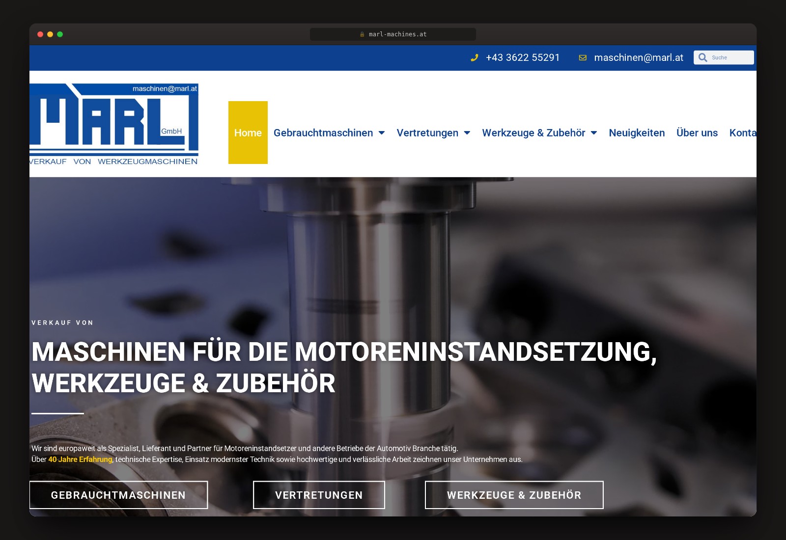 Marl Machines — Website
