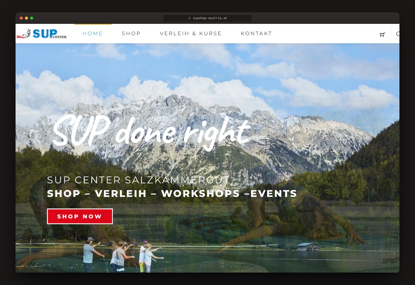 SUP Shop Austria — Website