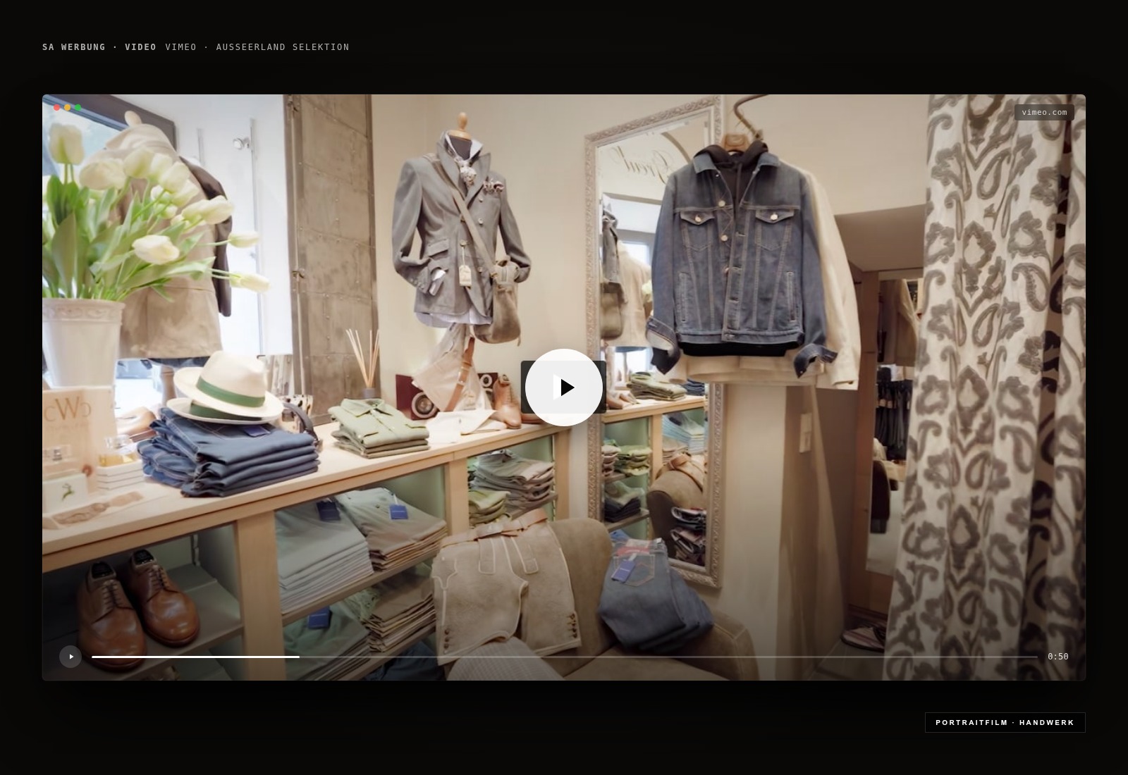 Atelier Greul — Ausseerland Selektion — Video