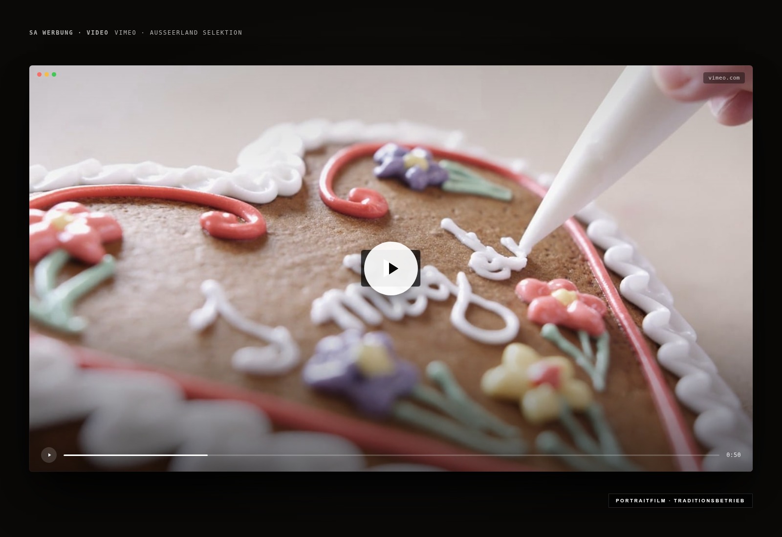 Ausseer Lebkuchen — Ausseerland Selektion — Video