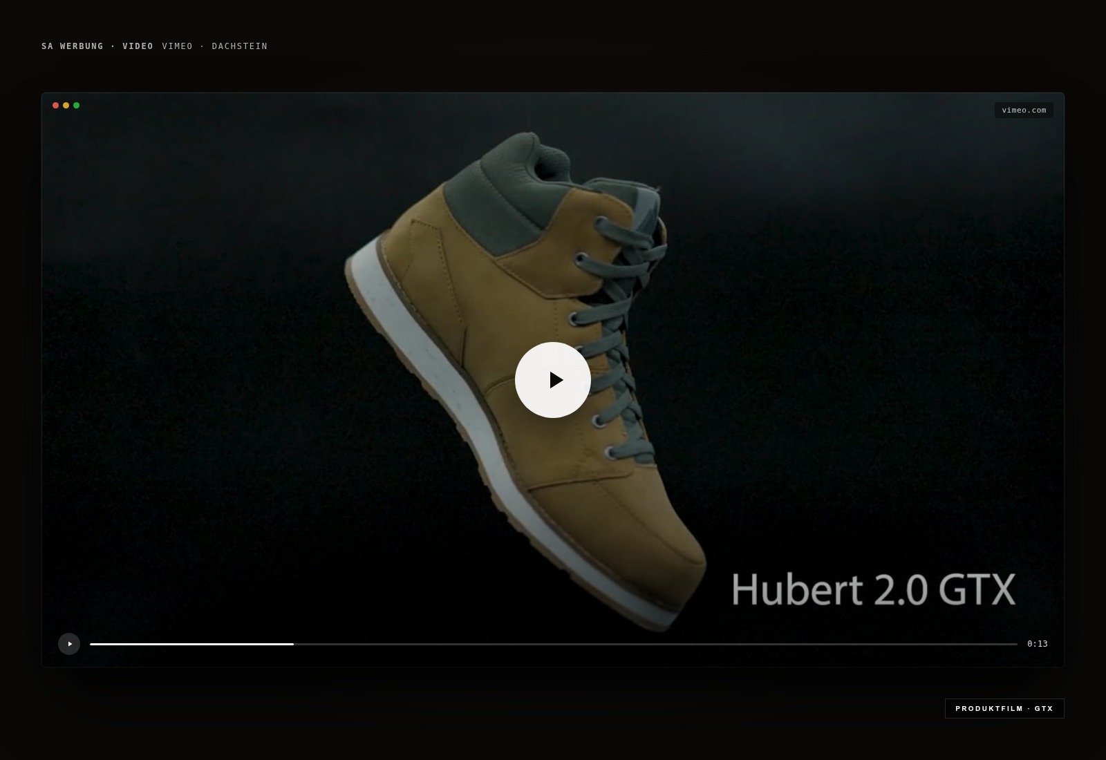 Dachstein — Hubert 2.0 GTX — Video
