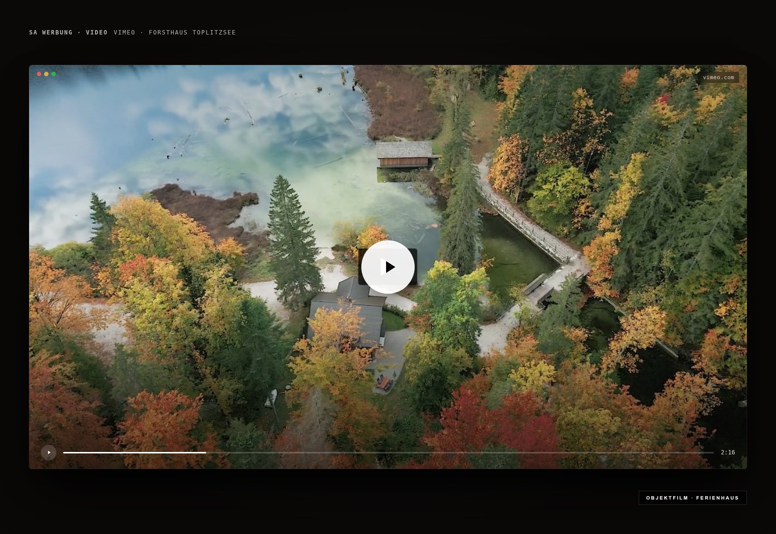 Forsthaus Toplitzsee — Urlaub am See — Video