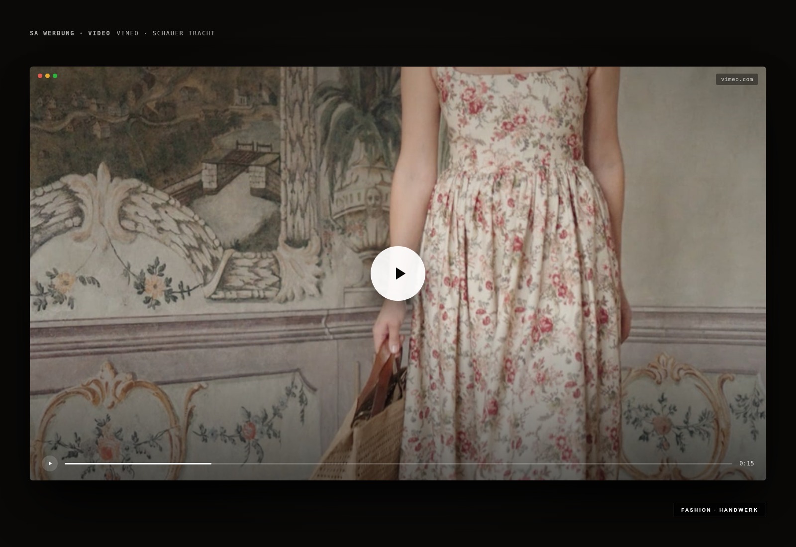 Schauer Tracht — Kammerhofmuseum · Kleid 1 — Video