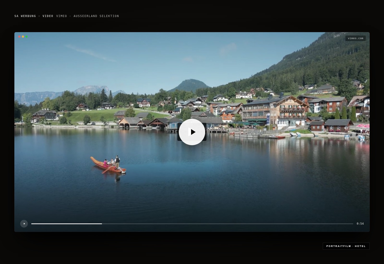Seehotel Grundlsee — Ausseerland Selektion — Video