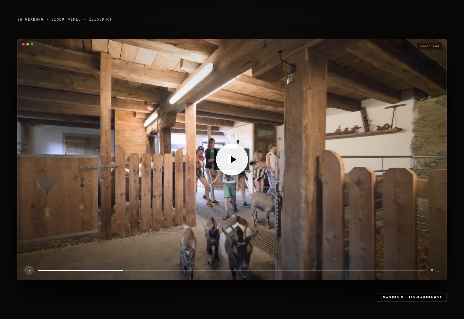 Zeiserhof — Bio-Bauernhof — Video