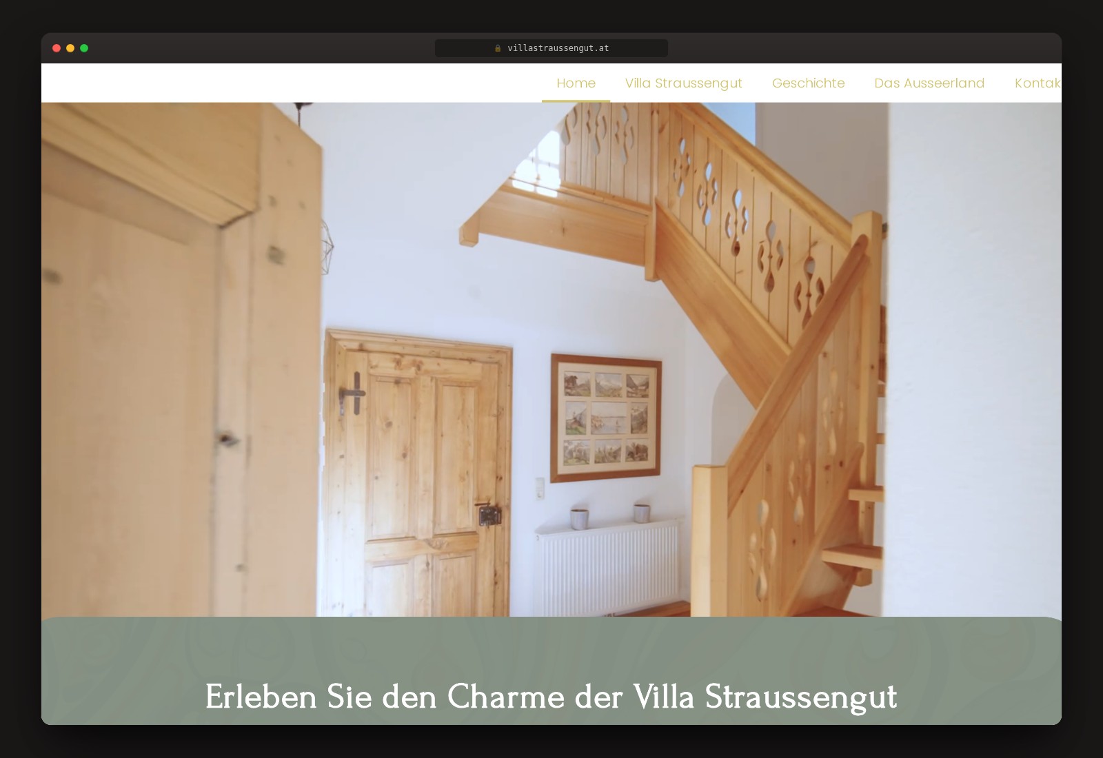Villa Straussengut — Website